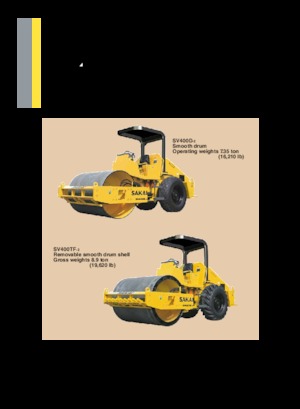 Rouleaux monocylindres Sakai SV400TF