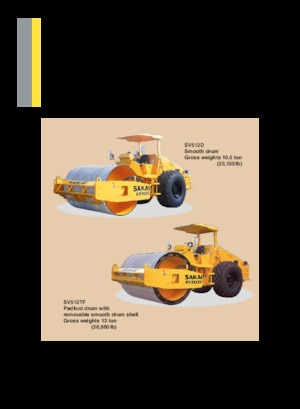 Rouleaux monocylindres Sakai SV512T