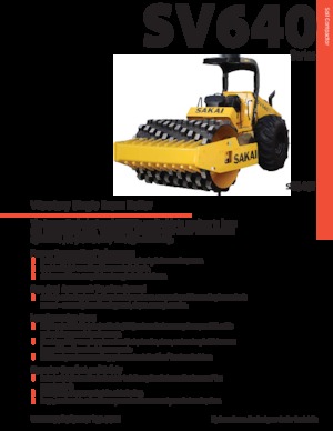 Rouleaux monocylindres Sakai SV640T