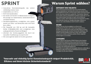 Nacelles à mât vertical unique Bravi Sprint