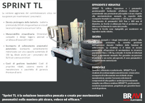 Nacelles à mât vertical unique Bravi Sprint TL