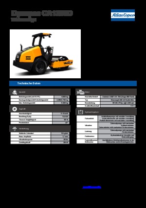 Rouleaux monocylindres Dynapac CA 1300 D