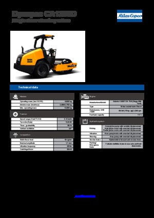Rouleaux monocylindres Dynapac CA 1300 D