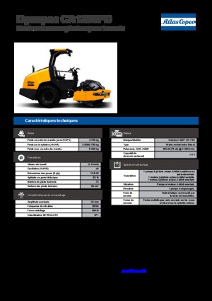 Rouleaux monocylindres Dynapac CA 1300 PD