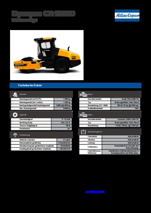 Rouleaux monocylindres Dynapac CA 1500 D