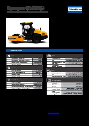 Rouleaux monocylindres Dynapac CA 1500 D