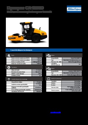 Rouleaux monocylindres Dynapac CA 1500 D