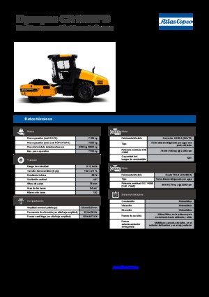 Rouleaux monocylindres Dynapac CA 1500 PD