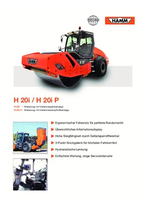 Rouleaux monocylindres Hamm H 20i