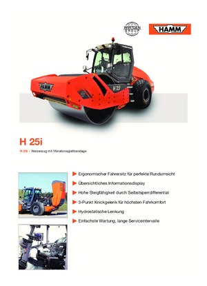 Rouleaux monocylindres Hamm H 25i