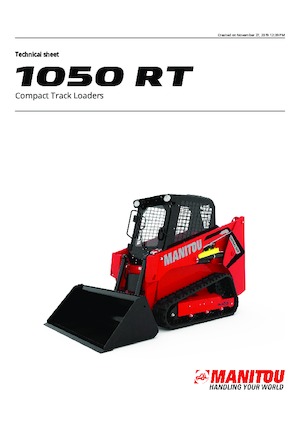 Chargeurs compacts Manitou 1050RT