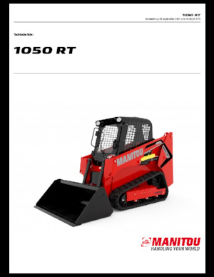 Chargeurs compacts Manitou 1050RT
