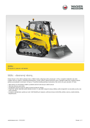 Chargeurs compacts Wacker Neuson 1101 c