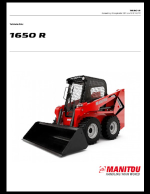Chargeurs compacts Manitou 1650R