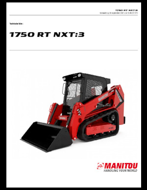 Chargeurs compacts Manitou 1750RT NXT:3