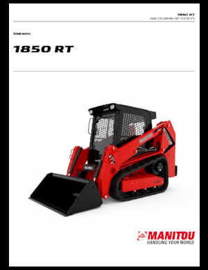 Chargeurs compacts Manitou 1850RT