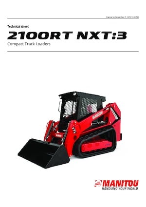 Chargeurs compacts Manitou 2100RT NXT:3