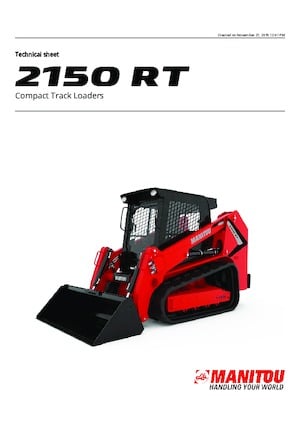 Chargeurs compacts Manitou 2150RT