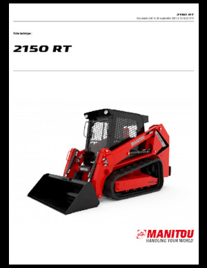 Chargeurs compacts Manitou 2150RT