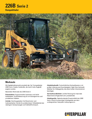 Chargeurs compacts Caterpillar 226B II