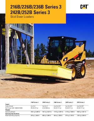 Chargeurs compacts Caterpillar 226B Series 3