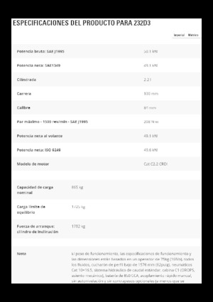 Chargeurs compacts Caterpillar 232D3