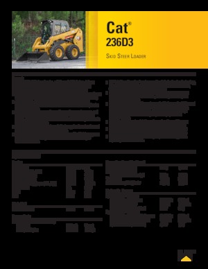 Chargeurs compacts Caterpillar 236D Series 3