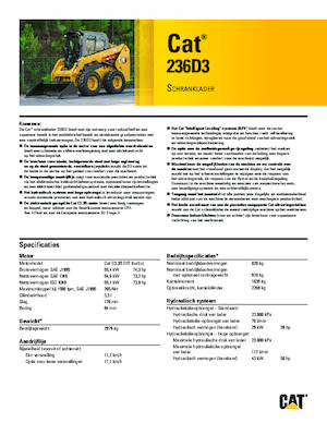 Chargeurs compacts Caterpillar 236D Series 3