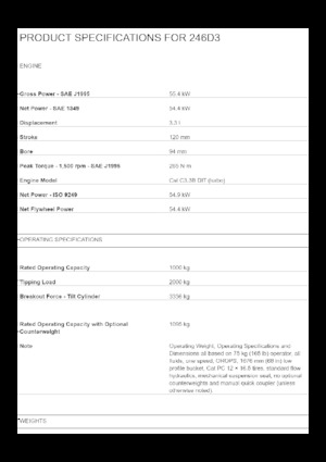Chargeurs compacts Caterpillar 246D3