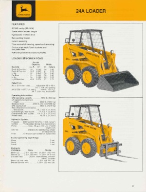 Chargeurs compacts John Deere Construction 24A
