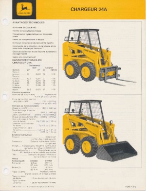 Chargeurs compacts John Deere Construction 24A