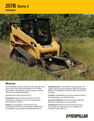 Chargeurs compacts Caterpillar 257B
