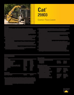 Chargeurs compacts Caterpillar 259D Serie 3 Deltalader