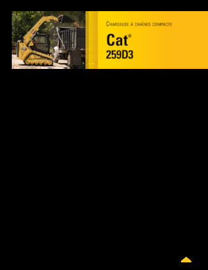 Chargeurs compacts Caterpillar 259D Serie 3 Deltalader