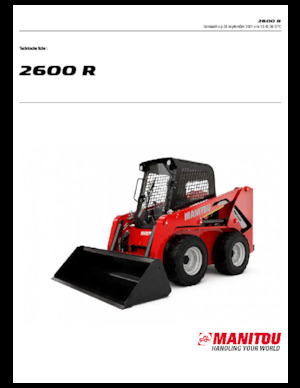 Chargeurs compacts Manitou 2600R