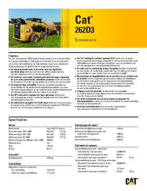 Chargeurs compacts Caterpillar 262D Series 3