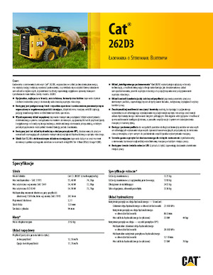 Chargeurs compacts Caterpillar 262D Series 3