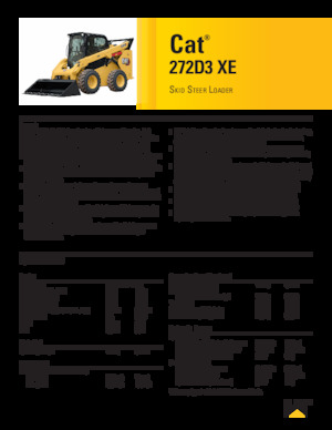 Chargeurs compacts Caterpillar 272D XE Serie 3