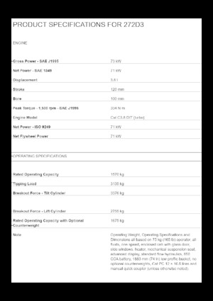 Chargeurs compacts Caterpillar 272D3
