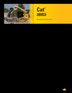 Chargeurs compacts Caterpillar 289D Serie 3 Deltalader