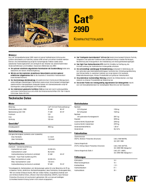 Chargeurs compacts Caterpillar 299D2 XHP