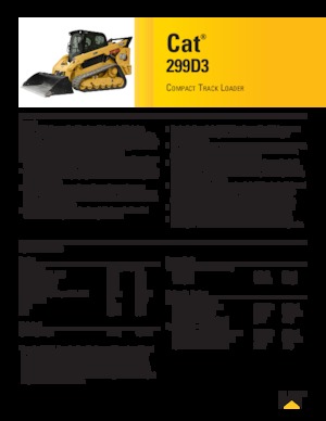 Chargeurs compacts Caterpillar 299D Serie 3 Deltalader
