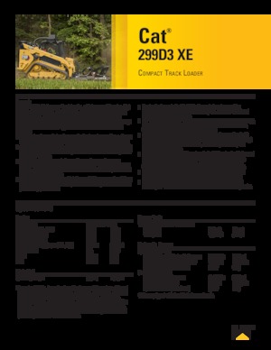 Chargeurs compacts Caterpillar 299D XE Serie 3 Deltalader