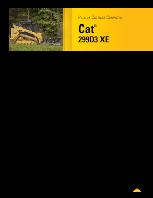 Chargeurs compacts Caterpillar 299D XE Serie 3 Deltalader