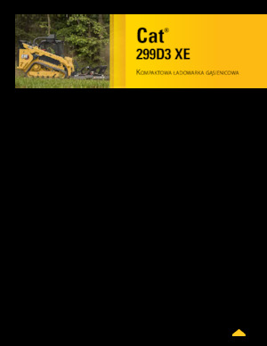 Chargeurs compacts Caterpillar 299D XE Serie 3 Deltalader