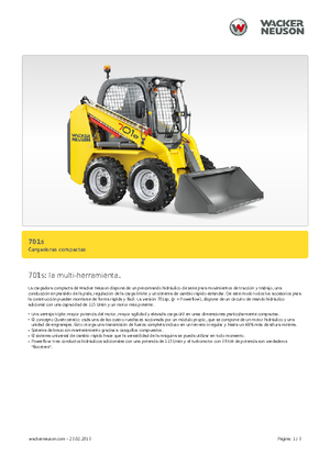 Chargeurs compacts Neuson 701sp