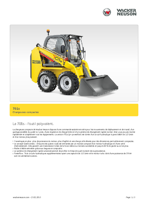 Chargeurs compacts Neuson 701sp