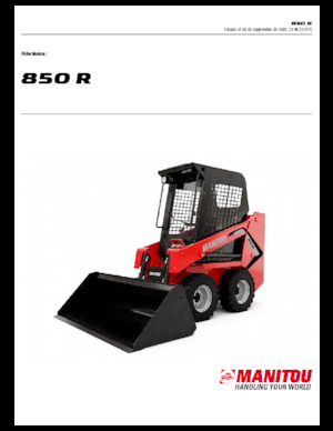 Chargeurs compacts Manitou 850R