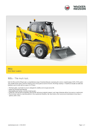 Chargeurs compacts Wacker Neuson 901 s
