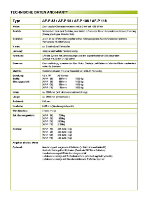 Chargeuses sur pneus ANDI-Berning AF-P 118